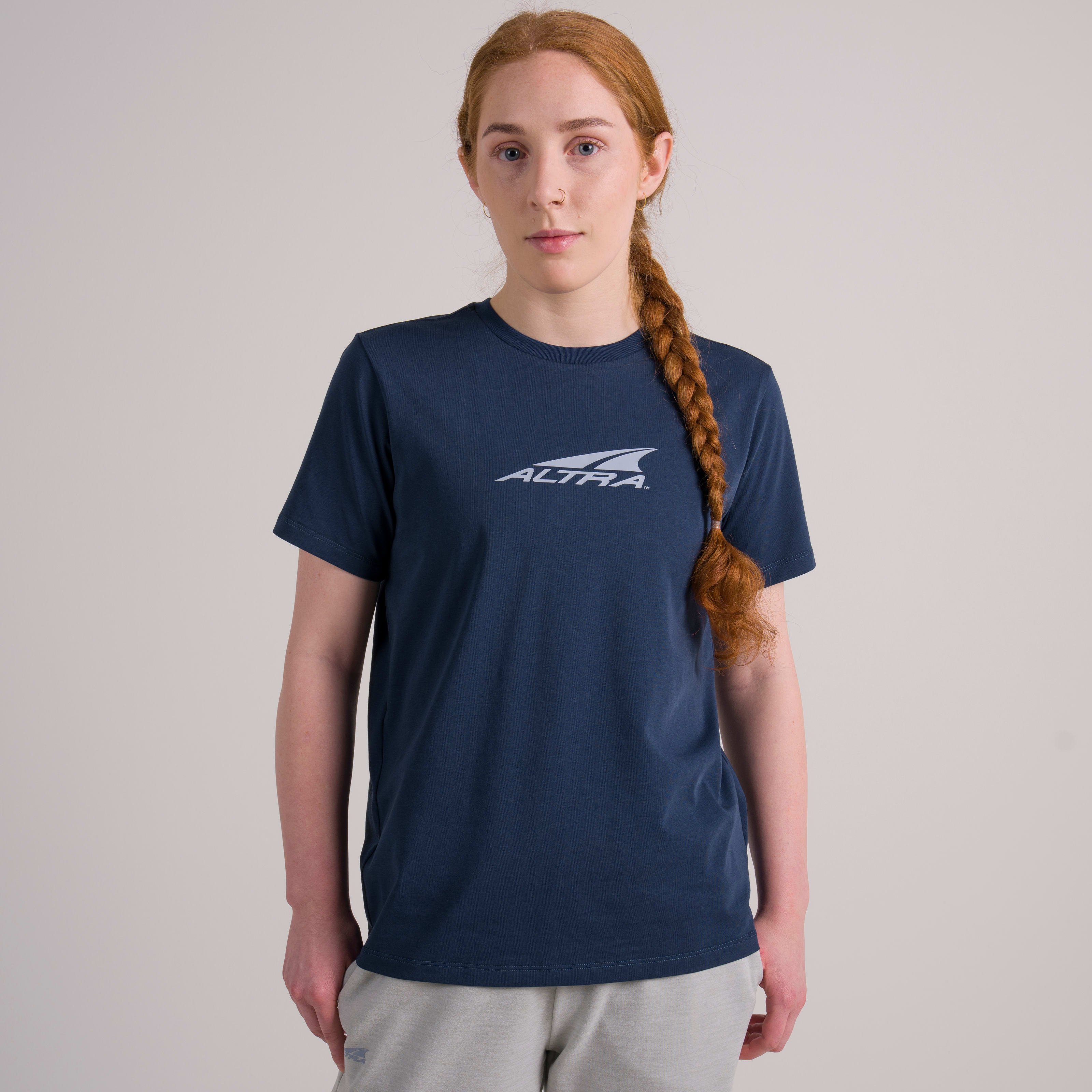  Altra Running Women's Everyday Recycled T-Shirt in Navy, Size: XS - $40.00 at Altra Running