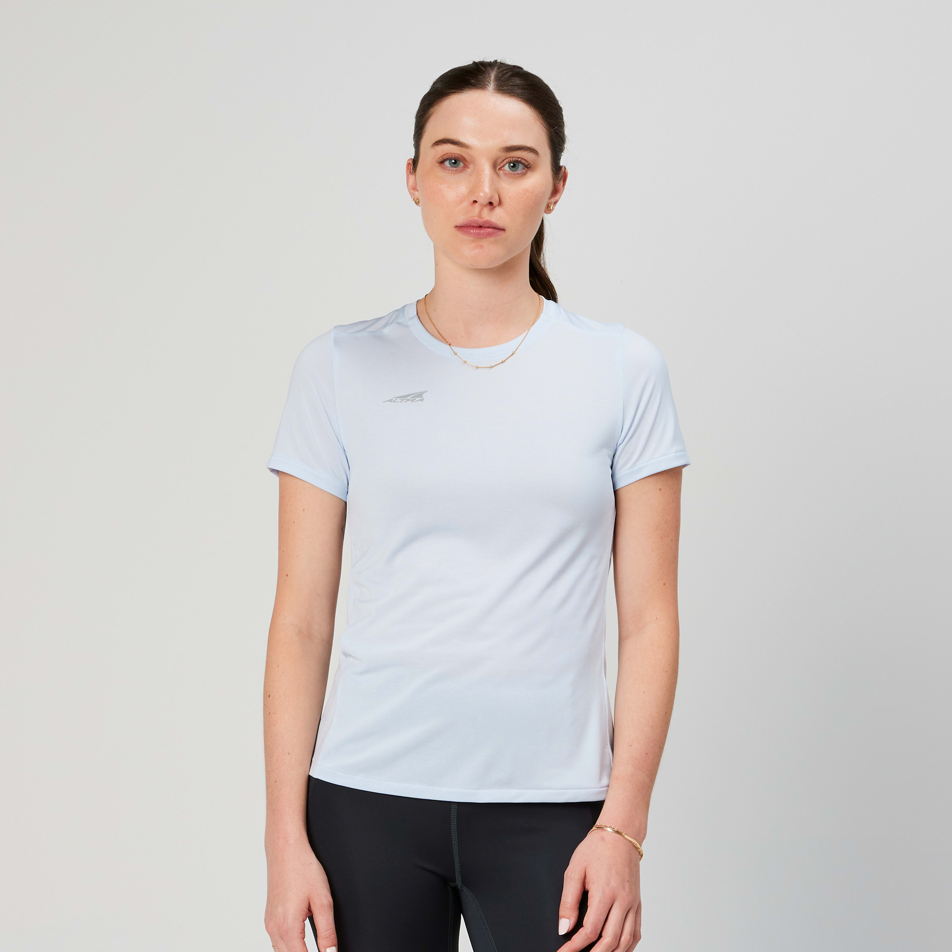  Altra Running Women's Core Short Sleeve T-Shirt in Light Blue, Size: Large - $52.00 at Altra Running