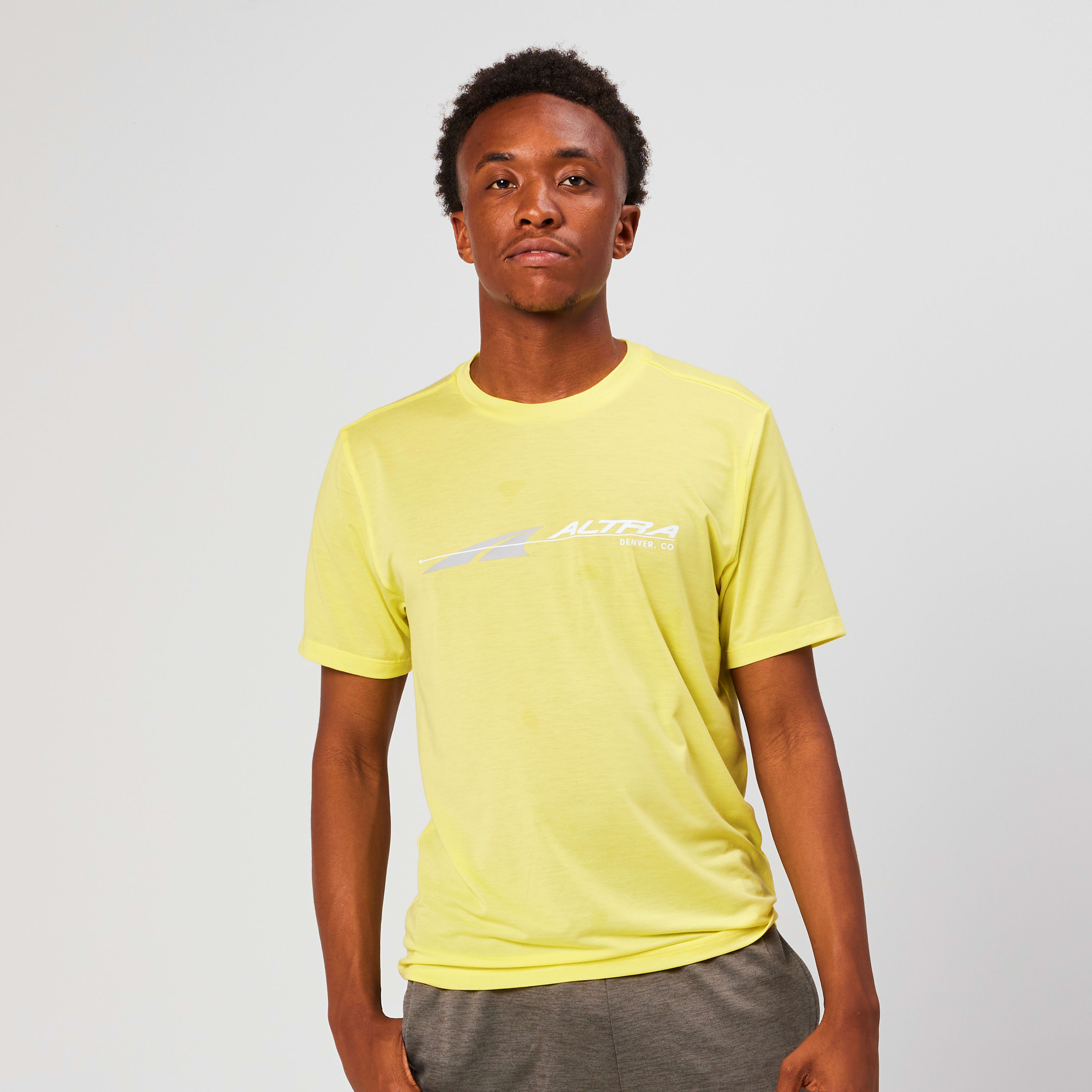  Altra Running Men's Everyday Performance Short Sleeve in Yellow, Size: Medium - $40.00 at Altra Running