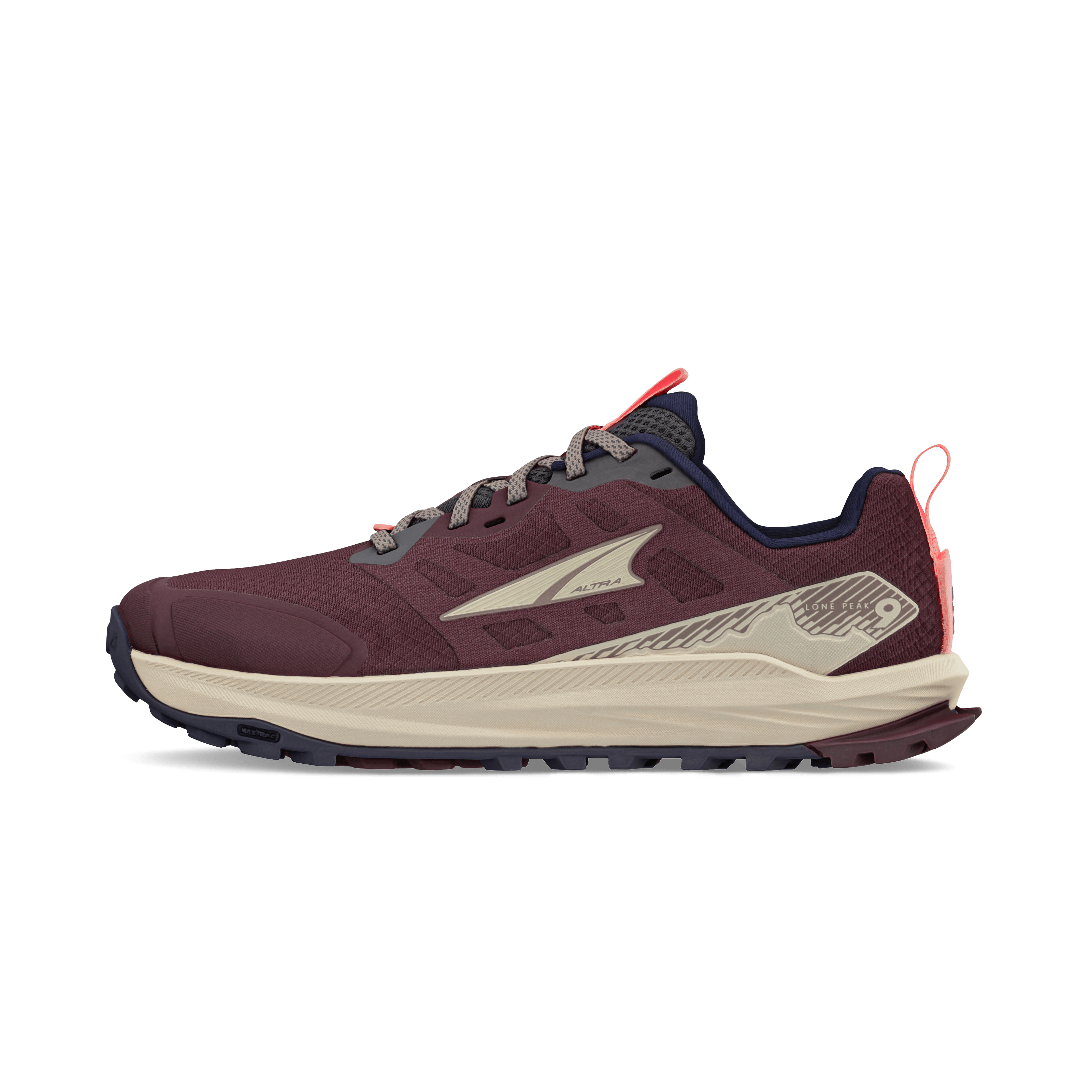 Altra Running Women's Lone Peak 9 Shoe in Maroon, Size: 5.5