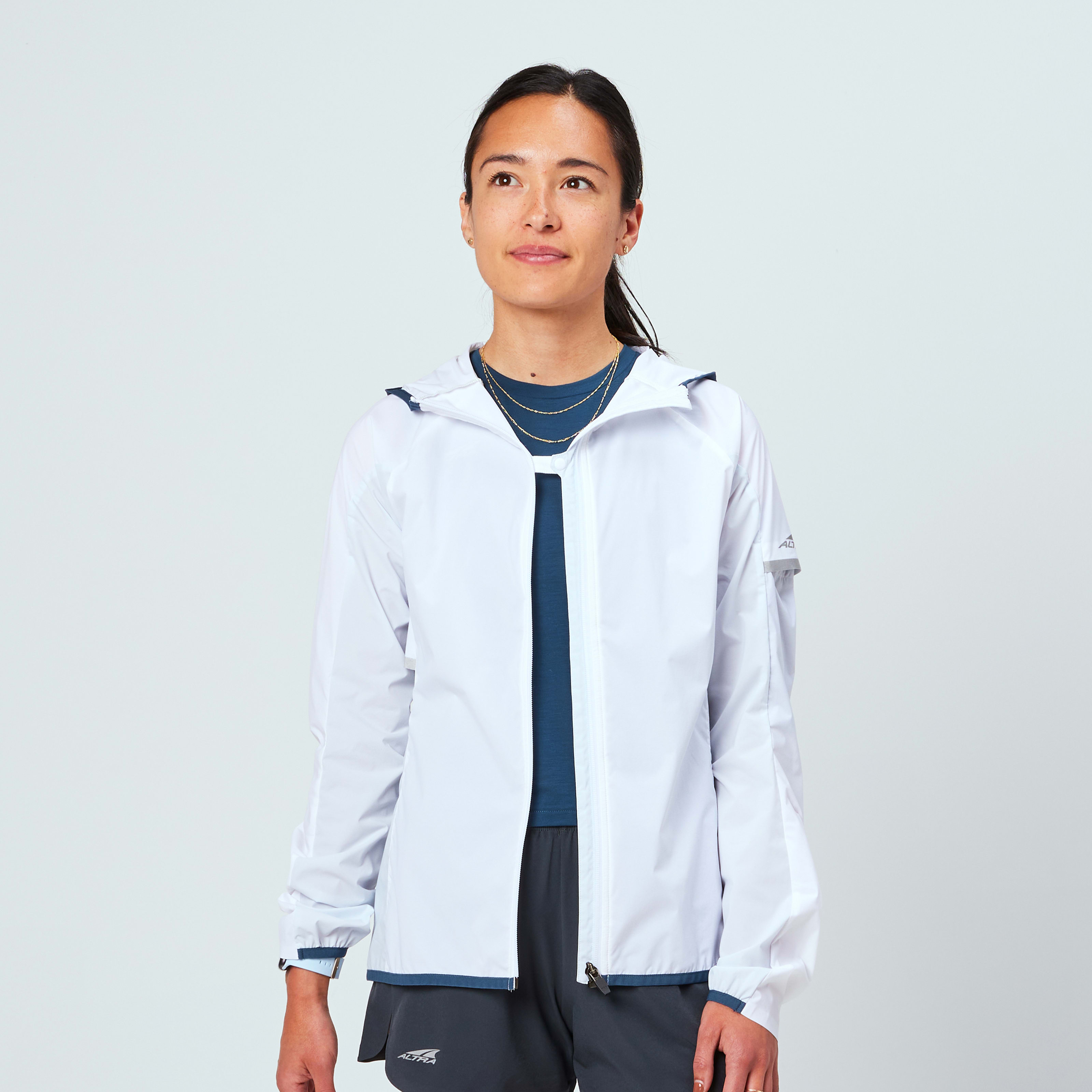 Altra Running Women's Trail Wind Jacket in White, Size: XS