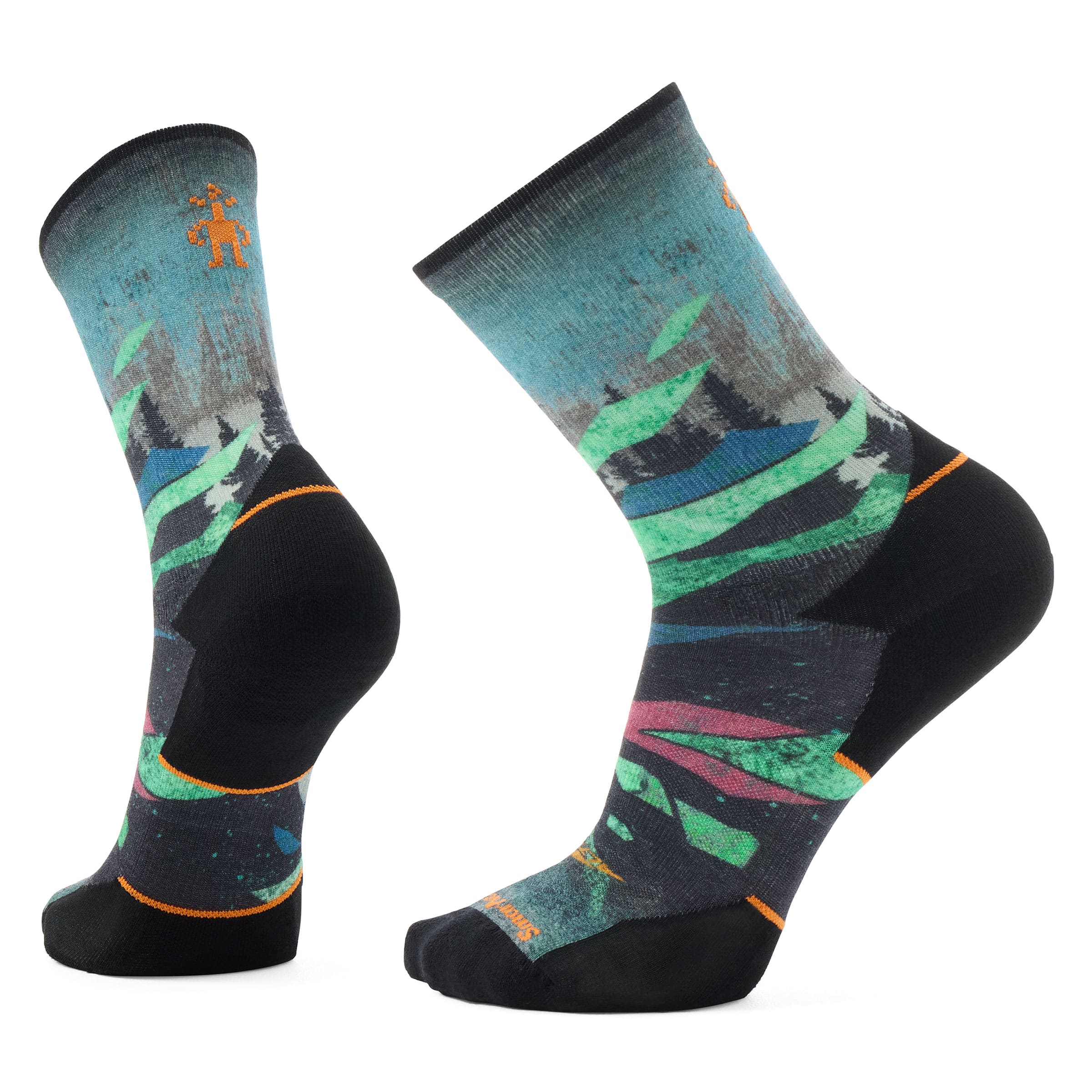Altra Running Men's Cold Weather Run Altra Print Crew Socks in Multi, Size: Large