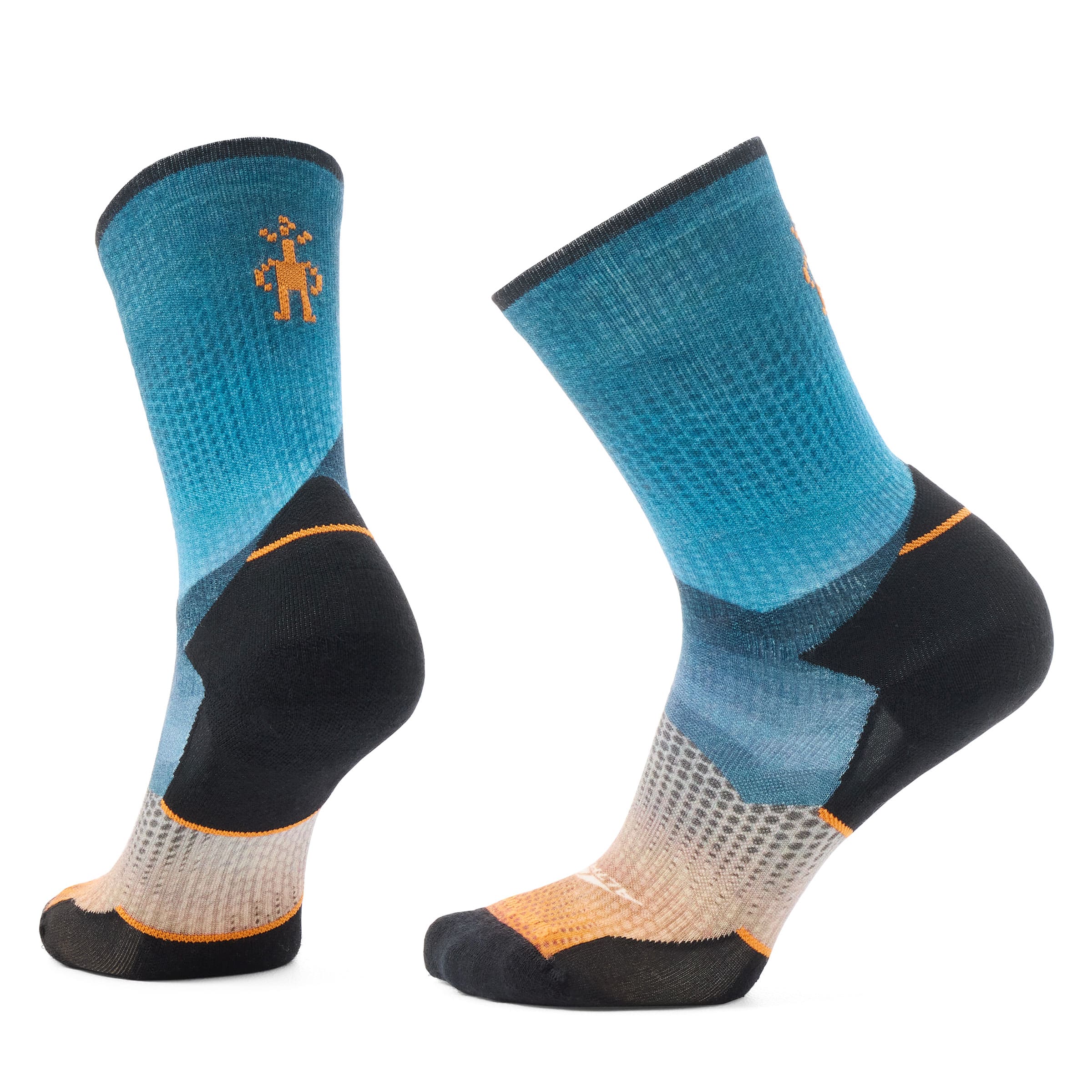 Altra Running Women's Run Cold Weather Altra Print Crew Socks in Twighlight Blue, Size: Small