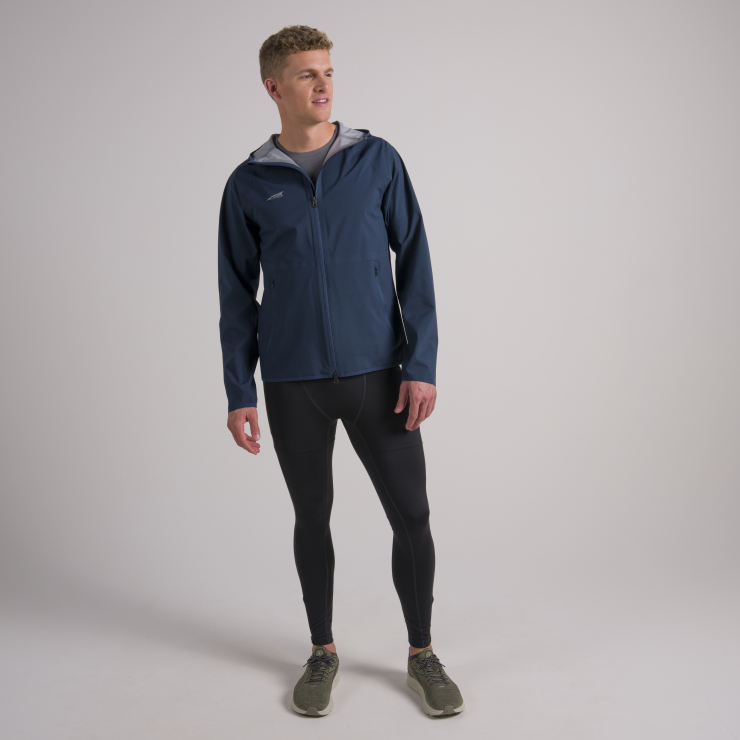 Altra Running Men s Waterproof Run Jacket in Navy Size Medium