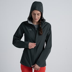 Women's Waterproof Run Jacket - Black
